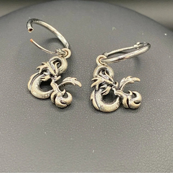 Wizards Signed Dungeons and Dragons Huggie Mini Hoop Earrings - Picture 6 of 7